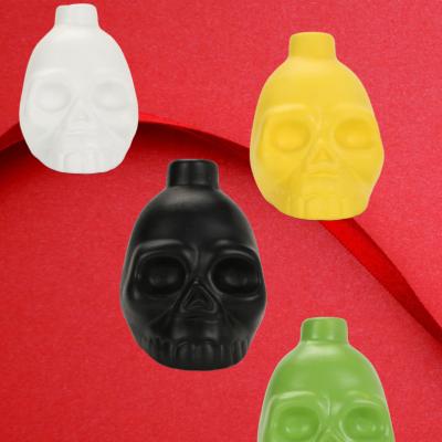 China Unique Antique Imitation Skeleton Ornament Ceramic Skeleton Ocarina With Voice Organizer Makeup Resin Skeleton Screaming Ornament for sale