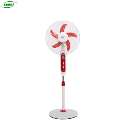 China Hotel Motor 12v 16 Inch 18 Inch Fans Camping Battery Backup Rechargeable Fan With Led for sale