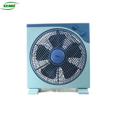 China Hotel Home Appliances 12 Inch Quiet DC 12v 24 Volt DC Small Box Solar Powered Fans for sale