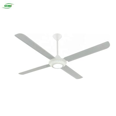 China Household 56 Inch 220v AC 3 Blades 4 Blades Commercial Ceiling Fan In Ceiling With Led Light for sale