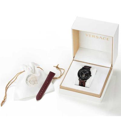 China Luxury High Quality Custom Logo Cardboard Paper Gift Packaging Simple Watch Box With Foam Insert Ladies Watch Box Set Watch Box for sale