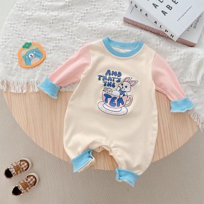 China Wholesale Newborn Infant Baby and Boy Clothing Set Baby Bunny Ears Sleeve Baby Overalls Baby Clothing CIA Europe and America long for sale