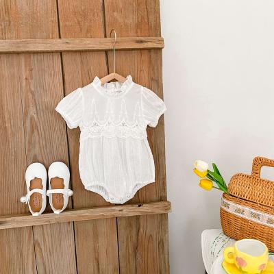 China 2022 Europe and America baby clothes infants cotton triangle short-sleeved clothes rising clothes for babies summer romper jumpsuit for sale