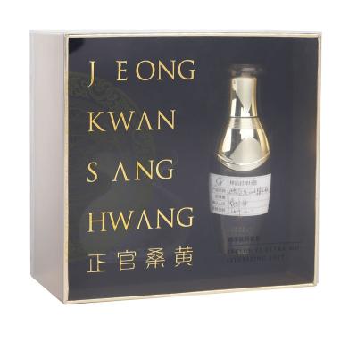 China Recycled Clear Materials PVC Emulsion Cosmetic Printed Packaging Box With EVA Insert for sale