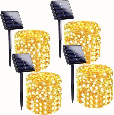 China Super Bright 160FT 400 LED Solar String Garden Lights Outdoor (Upgraded Larger LED Beads), Waterproof Solar Christmas Lights Outdoor for sale