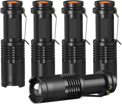 China Emergency Tactical Flashlight 2000 Lumens Bright Zoomable Water Resistant Light Mini LED 3 Modes for sale