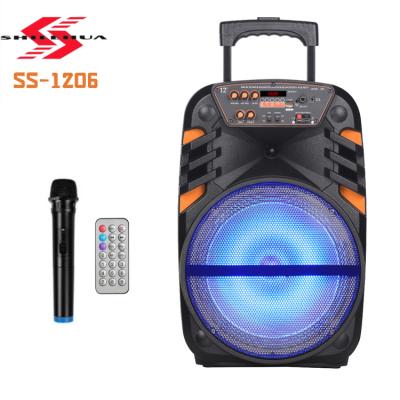 China No Chinese Suppliers Provide New Products 12 Inch Outdoor Portable Cart Speakers for sale