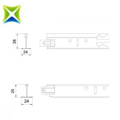 China Budget T38 High Quality T25 Exposed Grid Conomical Type T-Bar for sale