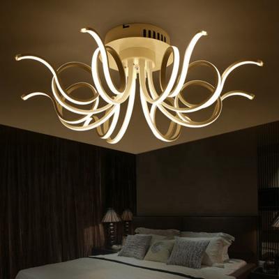 China Fancy Shape Design Octopus Surface Mounted Modern Acrylic Ceiling Light For Hotel / Home for sale