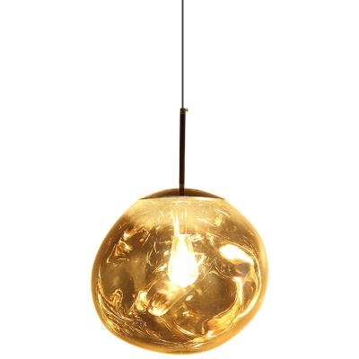 China Modern New Bedroom Lamp Metal Glass Scandinavian Modern Indoor Bulb Chandelier for sale