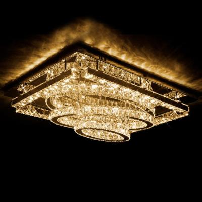 China Luxury And Elegant Living Room Ceiling Lamp Scandinavian Crystal Lamp Indoor Battery for sale