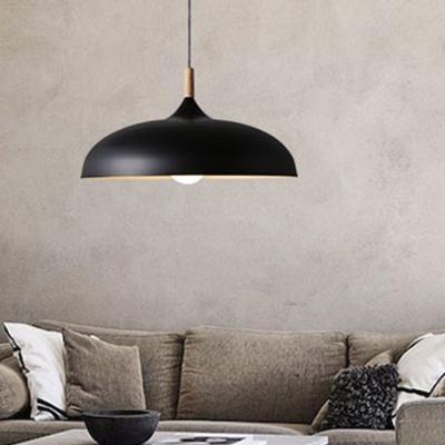 China Scandinavian Pendant Lamp Parts Only Simple Monochrome Interior Bedroom Pendant Lamp Tie Down Modern Lamp for sale