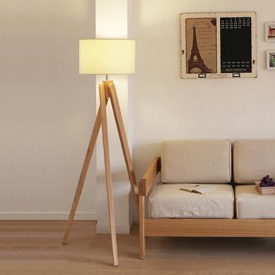 China 2018 Scandinavian style fabric shades simple creative tripod floor lamp modern for sale