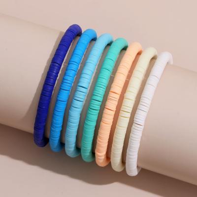 China BOHEMIA NEW Fashion Polymer Clay Personalized Fashion Women Beads Stackable Bracelets for sale