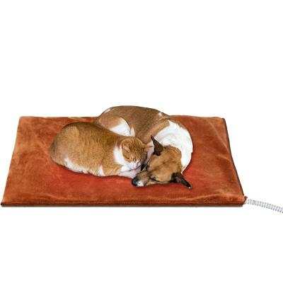 China Wholesale Waterproof Warm Heated Heat Pad Dog Cat Heating Pad Thermal Electric Heating Blanket For Pet for sale