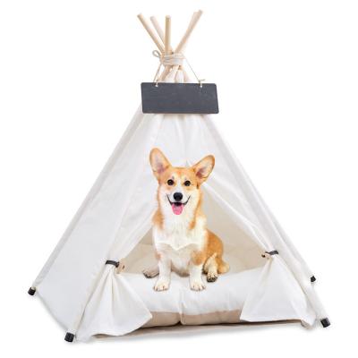 China Factory direct sales breathable folding sleeping pet supplies cuccia per cani pet bed cat tent house pet teepee for sale