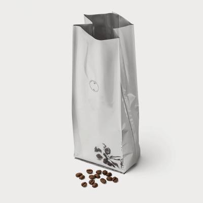 China Free Sample Moisture Proof Square Bottom Aluminum Foil Pouch With Valve Coffee Bean Packaging Bags for sale