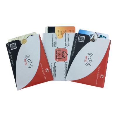 China Waterproof/Waterproof In Logo Secure Credit Card Protector Customized Running RFID Blocking Sleeves Bags ID Debit Card Holder for sale