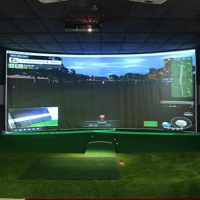 China Professional Indoor Golf Training System Indoor Sport Golf Simulator 3D Display Screen Golf Simulator For Home Business KT001 for sale