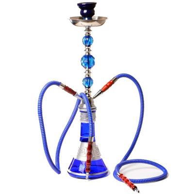 China New Arrival Factory Direct Selling Arabic Hookah Set Shisha Medium Hookah Glass Finished Product Hookah Bar Double Pipe Smoking Accessories for sale