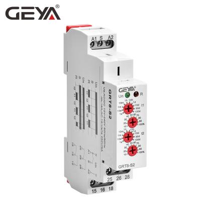 China GEYA GRT8-S2 2SPD 16A AC230V time pulse timer sealed asymmetrical relay or pause relay cycle for sale