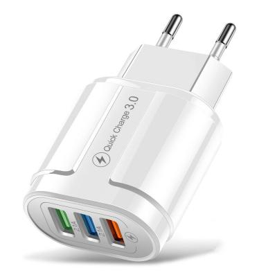 China Cheap Universal Price 5V 3.1A Travel Adapter Power Adapter USB Wall Charger EU USA 3USB UK Port Mobile Phone Charger for sale