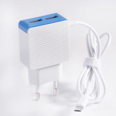 China Wholesale High Quality Really Fast Mobile Phone Charger With Cable Micro USB Wall Travel Charger for sale