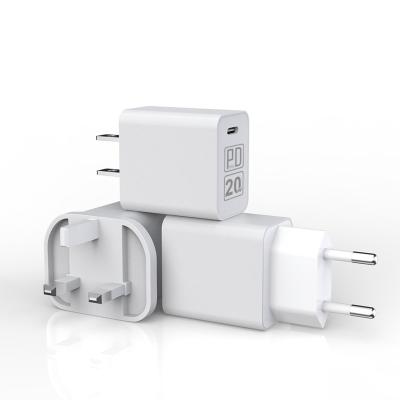 China Mobile Phone Wall Charging Fast Charging Type C Power Adapter 18W USB C Adapter 18W iPhone Palladium US US EU UK Plug Charger for sale