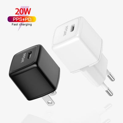 China Hot Amazon Business CE CB Palladium 20w Wall Charger Mobile Phone 20w Type Mobile Phone Mini Fast C Charger For iPhone Charger for sale