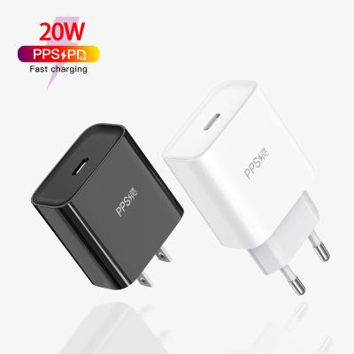 China Mobile Phone CE CB Certificate USB C Charger 20W Palladium Fast Charging USB C Fast Charger For i Phone 13 13Pro 13 mini 13 pro 12 12 pro 11 11 max for sale