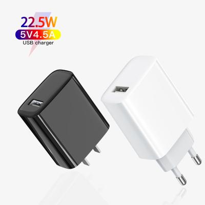 China New Arrival QC3.0 22.5W USB Charger 5A USB Fast Charging CE CB OEM Logo MP3 GPS Mobile Phone Tablet for iphone 12 12 pro Max for sale