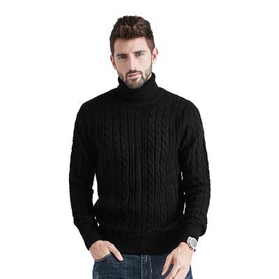 China Winter Hot Selling Anti-Wrinkle Men's Long Sleeve Sweaters Turtle Neck Cashmere Sweater For Men for sale