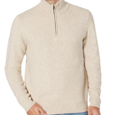 China Anti-Wrinkle OEM&ODM Tortoise Neck Sweater Designer Winter Sweaters Men Zipper Knit Sweater Men for sale