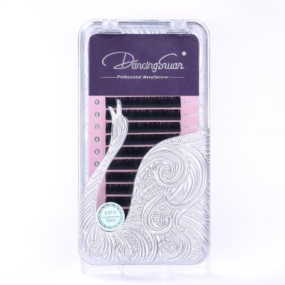 China 16Line Volume Different Label Privet Longs Premium Easy Fanning Eyelash Extensions Natural Wholesale Natural Eyelash Extensions Lash Extensions for sale