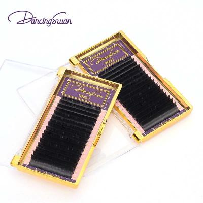 China OEM Mink Wholesale Black Silk Natural Long Flat Ellipse Eyelash Extensions Accessories for sale