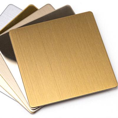 China Construction Decoration Gold Color Coated 201 304 316 Mirror Finish Stainless Steel Sheet for sale