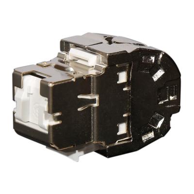 China Toolless 3M Keystone Style RJ45 Module FTP Shielded 8P8C CAT8 Jack Shielded Keystone for sale