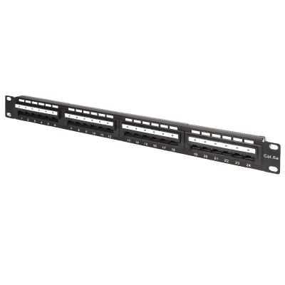 China Hot And Attractive Toolless 19 Inch Network RJ45 CAT6A 24 Type Slant Mount Rack for sale