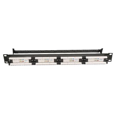 China Toolless 2021 New 24Port Unshielded Cold Plate Connect C5E/C6 UTP Network Patch Panel for sale