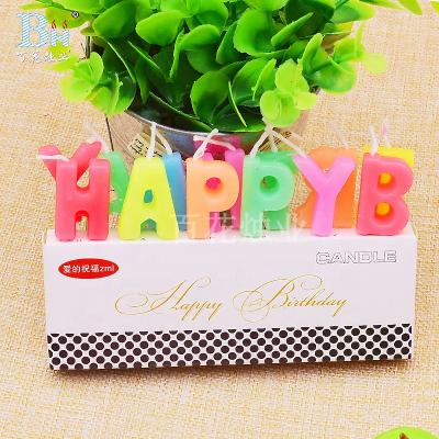 China 2019 PVC Happy Birthday Candles Letters PVC for sale