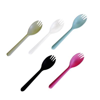 China Minimalist Disposable Tableware Sporks For Fast Food Restaurant And Dessert Shop for sale