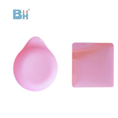 China Black Pink Plastic Disposable Party Tableware Water Drop Dish Cake Dish Knife Fork Dish Set Combination for sale