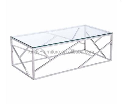 China Eco - Friendly Stainless Steel Gold Event Rentals Wedding Coffee Table for sale