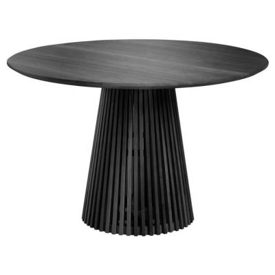 China Contemporary Wood Ripple Round Dining Table for sale