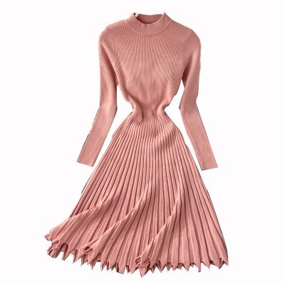 China Wholesale viable comic collar knee-length 2021 spring elegant women's viable dresses fashion news of retro dress and sweet temperament for sale