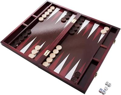 China Easy 3 in 1 Chess Chess Checkers Backgammon Solid Export Wooden Packing for sale