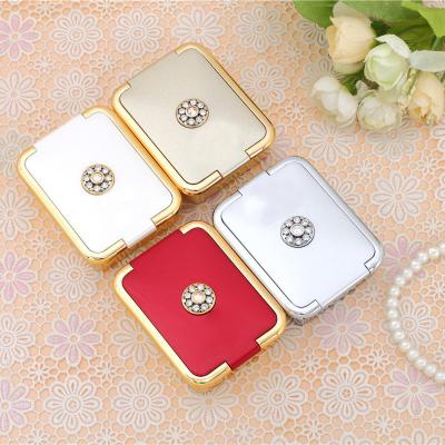 China Wholesale Luxury Stylish Portable Eco-friendly Pill Case Cystall Inlayed Present Gift For Vitamin Pill Box for sale