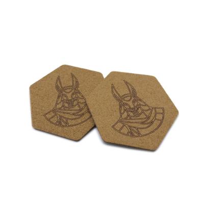 China Sustainable Apparel Patch Custom Printed Logo Leather Label Iron On Leather Patch For Jeans for sale