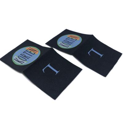 China Sustainable Garments Label Custom Woven Jacquard Label With Logo for sale