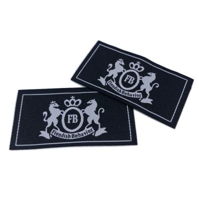 China Factory Wholesale Price Sustainable Woven Brand Clothes Labels Fabric Label For Clothing for sale